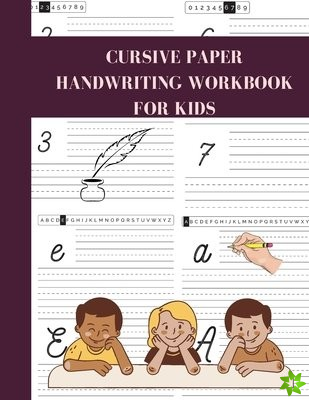 Cursive paper Handwriting Workbook for Kids