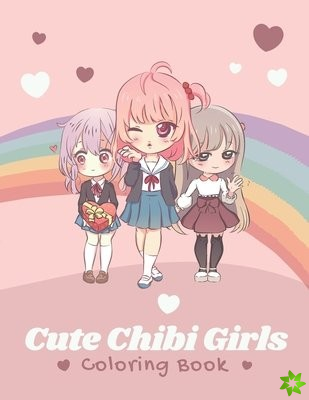 Cute Chibi Girls Coloring Book