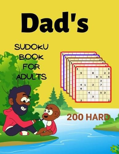 Dad's SUDOKU BOOK FOR ADULTS 200 hard