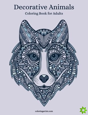 Decorative Animals Coloring Book for Adults