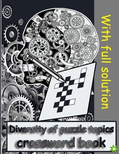 Diversity of puzzle topics crossword book