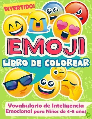 Divertido! Emoji Libro de Colorear Vocabulario de Inteligencia Emocional para Ninos de 4-8 anos
