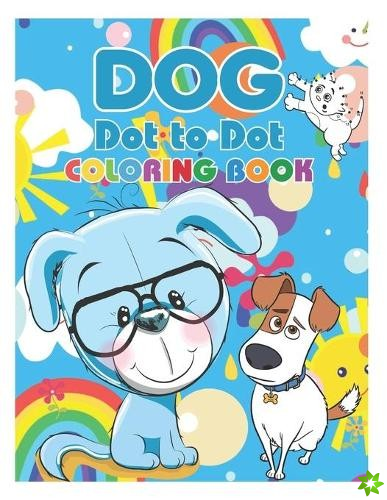 Dog Dot To Dot Coloring Book