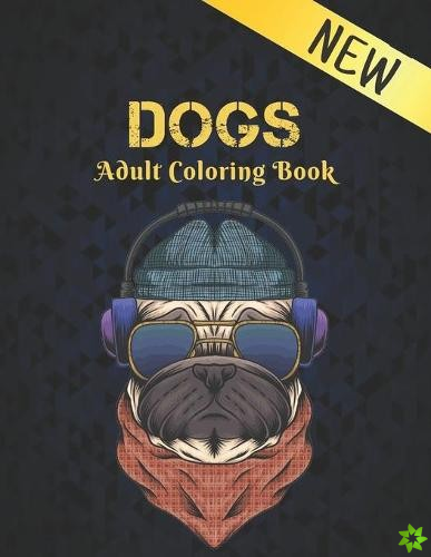 Dogs Adult Coloring Book New