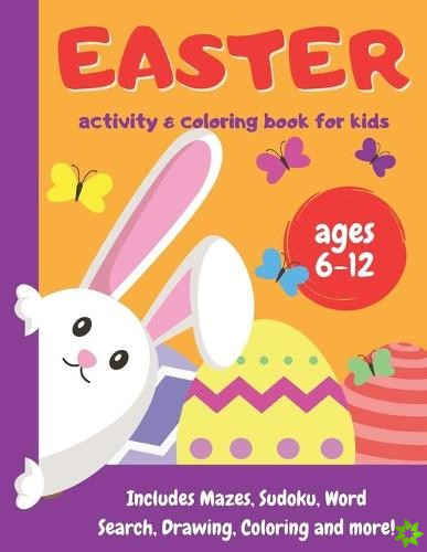 Easter Activity and Coloring Book for kids - ages 6-12
