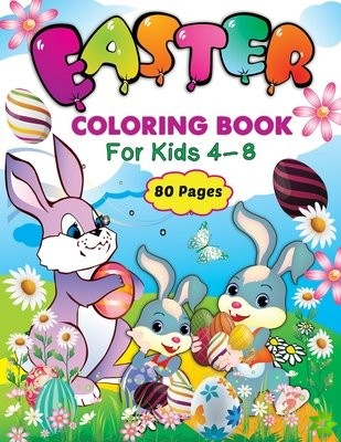 Easter Coloring Book For Kids 4-8