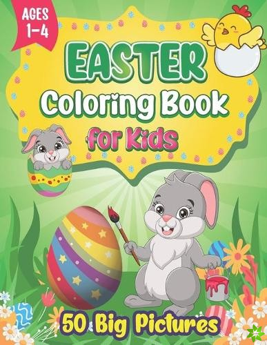 Easter Coloring Book for Kids Ages 1-4