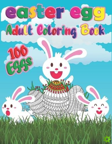 Easter egg adult coloring book