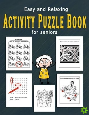 Easy and Relaxing Activity Puzzle Book for Seniors