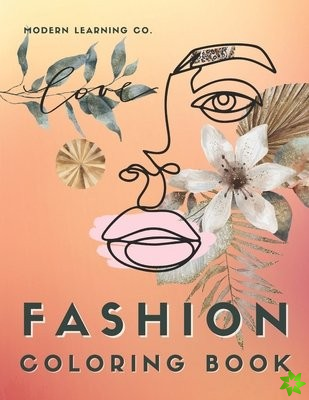 Fashion Coloring Book, 154 pages, Fashion Sketches Coloring Book, Large Size Coloring Book