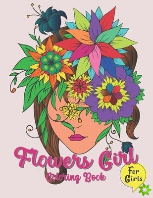 Flowers Girl Coloring Book
