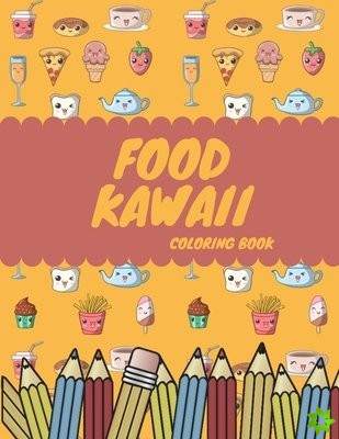 Food Kawaii Coloring Book