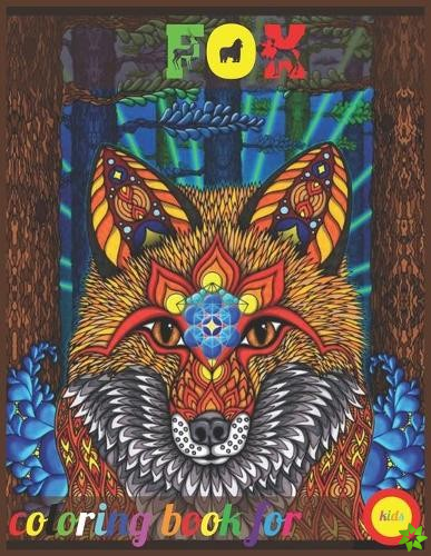fox coloring book for kids