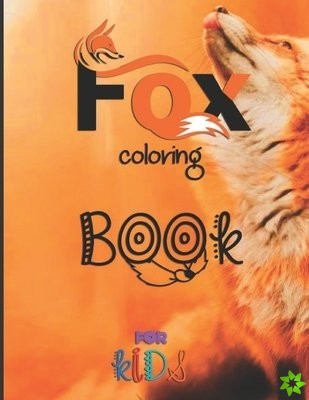 Fox coloring book for kids