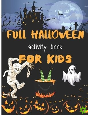 full halloween activity book for kids