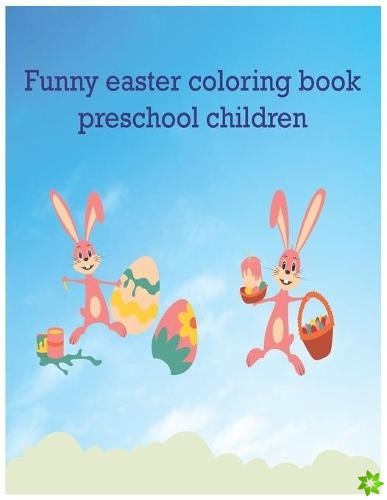 Funny Easter coloring book preschool children