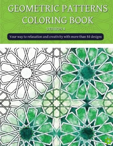 Geometric patterns coloring book (version 4)