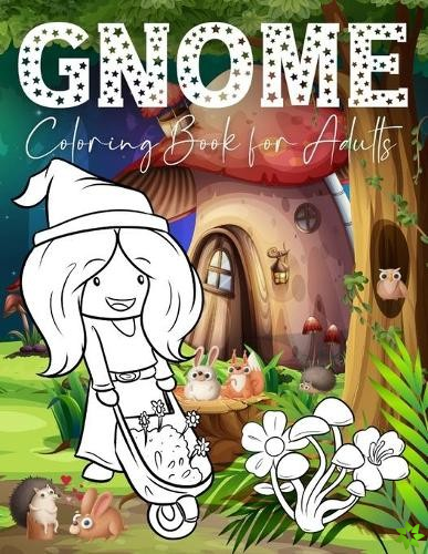 Gnome Coloring Book for Adults