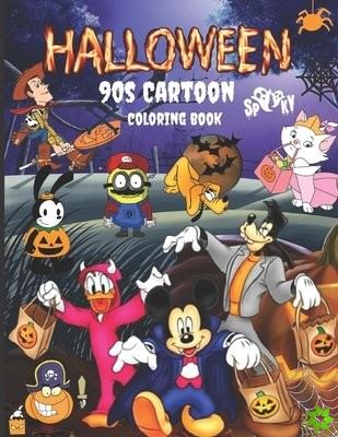 Halloween 90s Cartoon Coloring Book