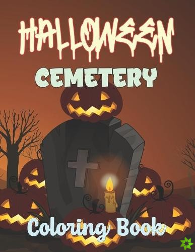 Halloween Cemetery Coloring Book