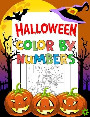 Halloween Color By Number Book For Kids