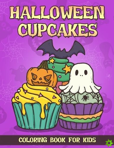 Halloween Cupcakes Coloring Book For Kids