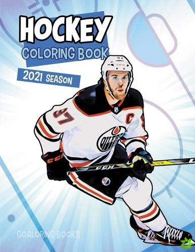 Hockey coloring book