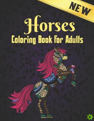 Horses Coloring Book Adults New