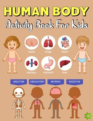 human body activity book for kids