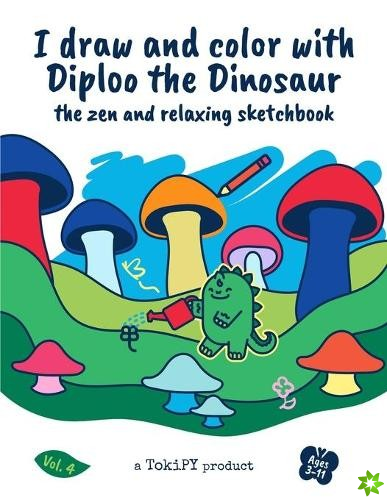 I draw and color with Diploo the Dinosaur