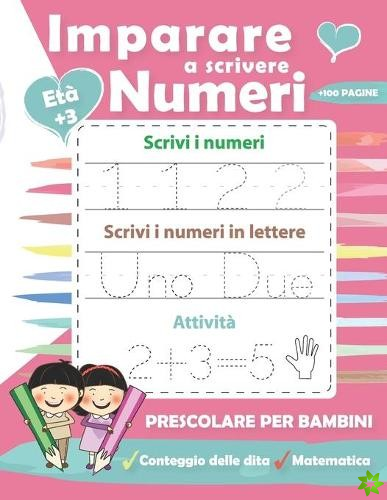 Imparare a scrivere numeri per bambini