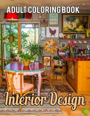 Interior Design Adult Coloring Book