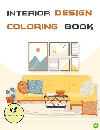 Interior design coloring book