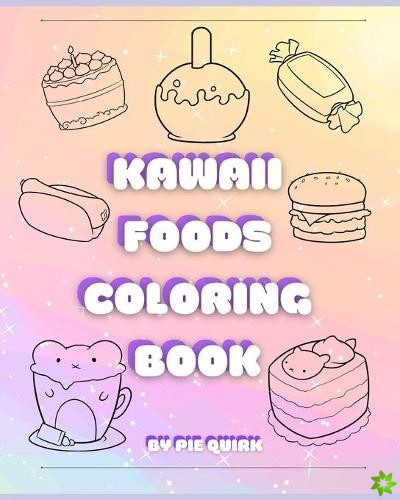 Kawaii Foods Coloring Book