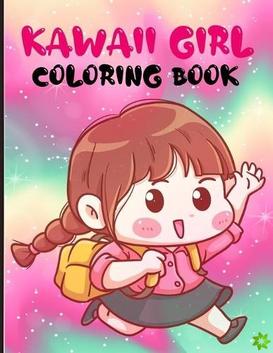 Kawaii Girl Coloring Book