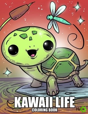 Kawaii Life Coloring Book