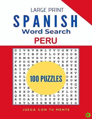 Large Print Spanish Word Search - Peru