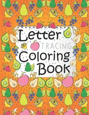 Letter tracing coloring book