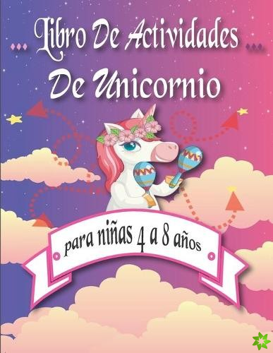 libro de actividades de unicornio para ninas 4 a 8 anos