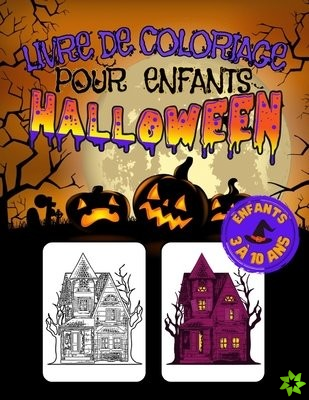 Livre de coloriage halloween pour enfants de 3 a 10 ans