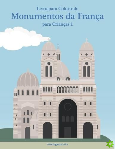 Livro para Colorir de Monumentos da Franca para Criancas 1