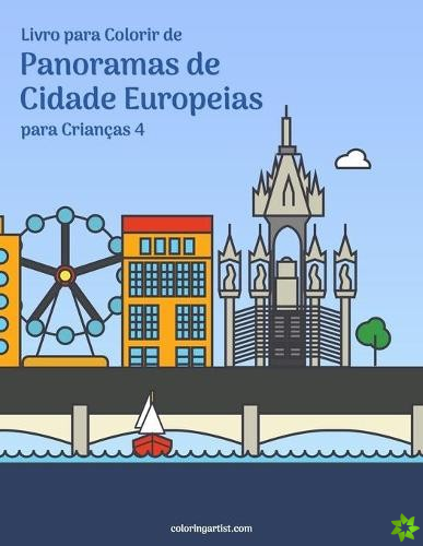 Livro para Colorir de Panoramas de Cidade Europeias para Criancas 4