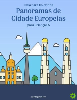Livro para Colorir de Panoramas de Cidade Europeias para Criancas 5
