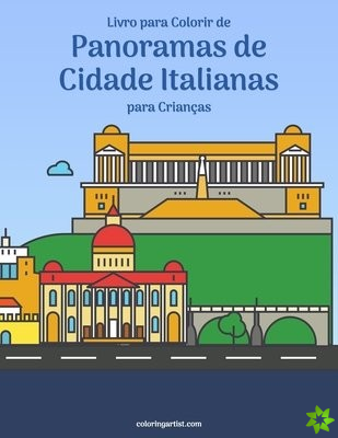 Livro para Colorir de Panoramas de Cidade Italianas para Criancas