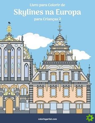 Livro para Colorir de Skylines na Europa para Criancas 2
