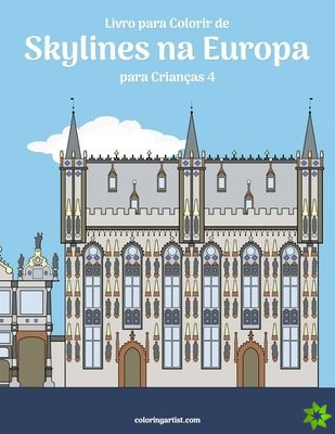 Livro para Colorir de Skylines na Europa para Criancas 4