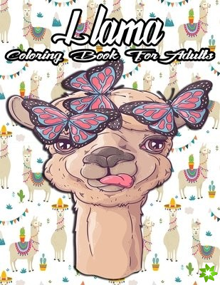 Llama Coloring Book For adults