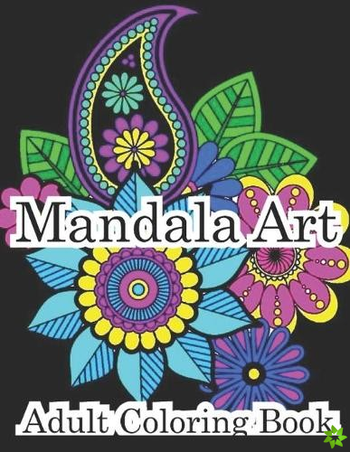 Mandala Art Adult Coloring Book