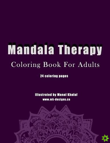 Mandala therapy - coloring book for adults