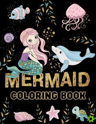 Mermaid Coloring Books For Girls 4-8